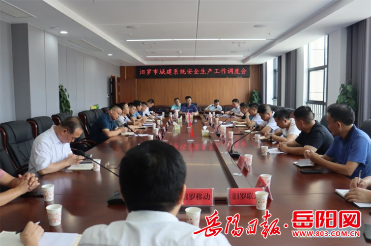 67仇正勇调度汨罗市城建系统安全生产工作