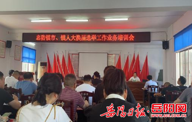 临湘市忠防镇召开2021年市镇换届选举工作部署会