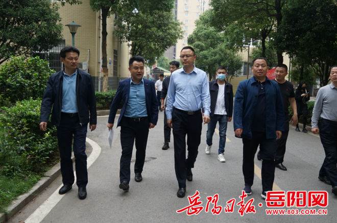 白再兴调研岳阳楼区住建领域工作