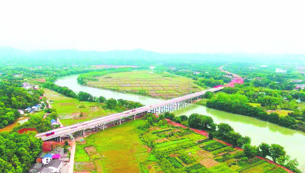 平益高速两座大桥架通