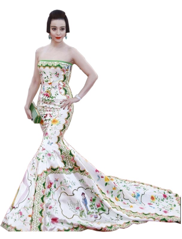 17日凌晨1:15时),第65届戛纳电影节拉开帷幕,华语明星范冰冰亮相红毯