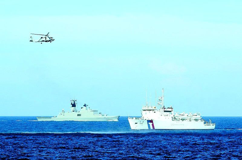 台湾军舰战机齐出动举行护渔操演 -岳阳晚报