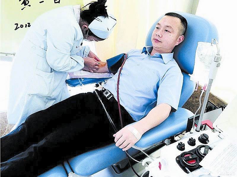 市无偿献血形象大使王永林根植于骨髓深处的爱心捐献