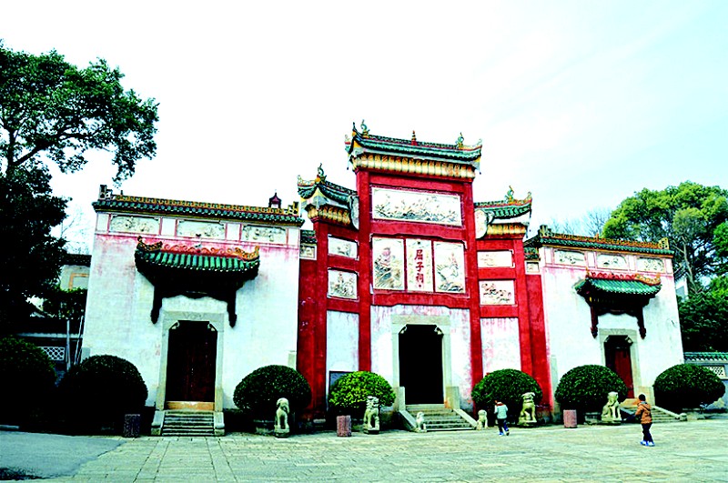 拱承斗,青砖黑瓦……汨罗江畔,屈子文化园核心项目屈子书院主体已落成