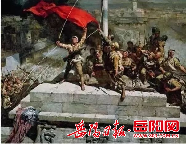 1977年陈逸飞 魏景山画《攻占总统府》.jpg