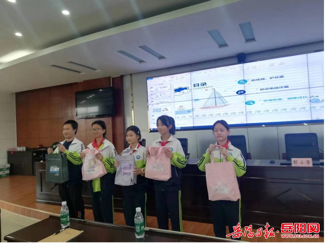 君山区广兴洲镇中心学校:法院开放强德育