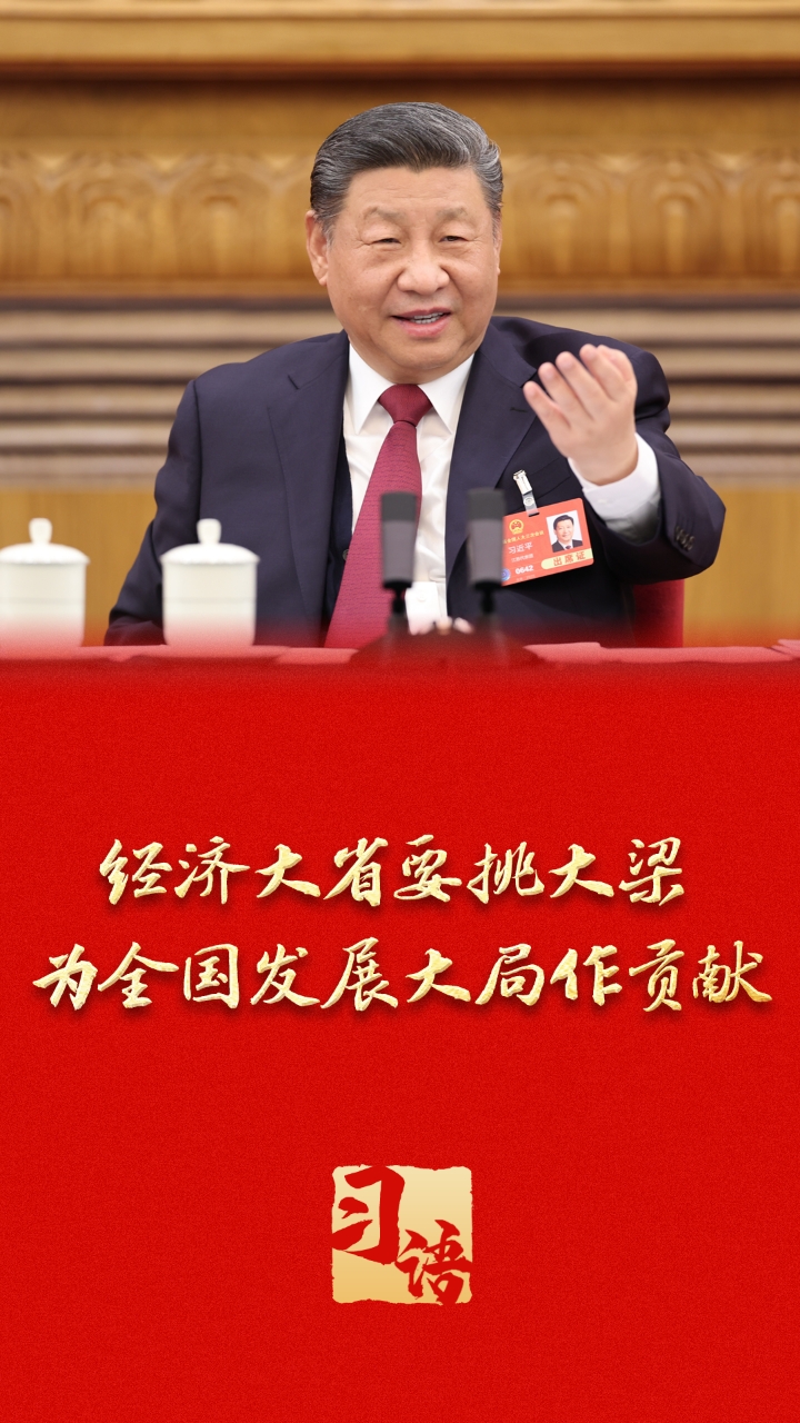 习语丨总书记为什么多次强调“经济大省挑大梁”?